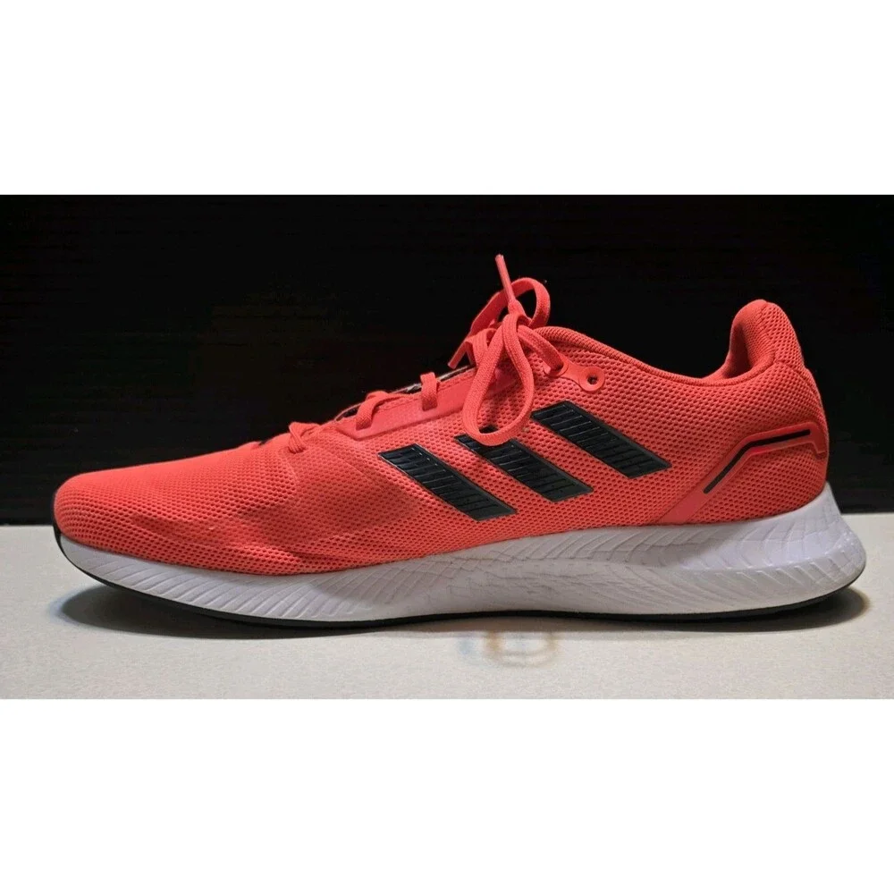 Adidas Run Falcon 2.0 Running Lace up Men's Shoes Size 11.5, 2021 Solar Red, NEW - Picture 2 of 16